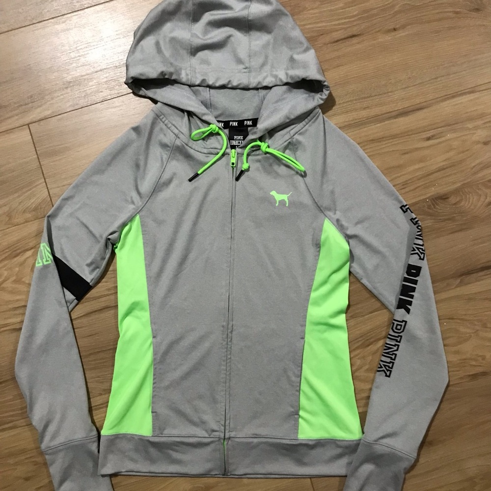 Pink size small hoody sweatshirt with zipper
